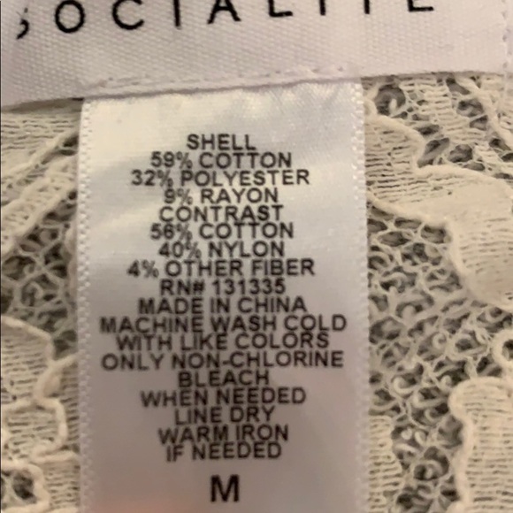 DRESS Sweatshirt Lace Heathered Gray Like New Md - Picture 9 of 9